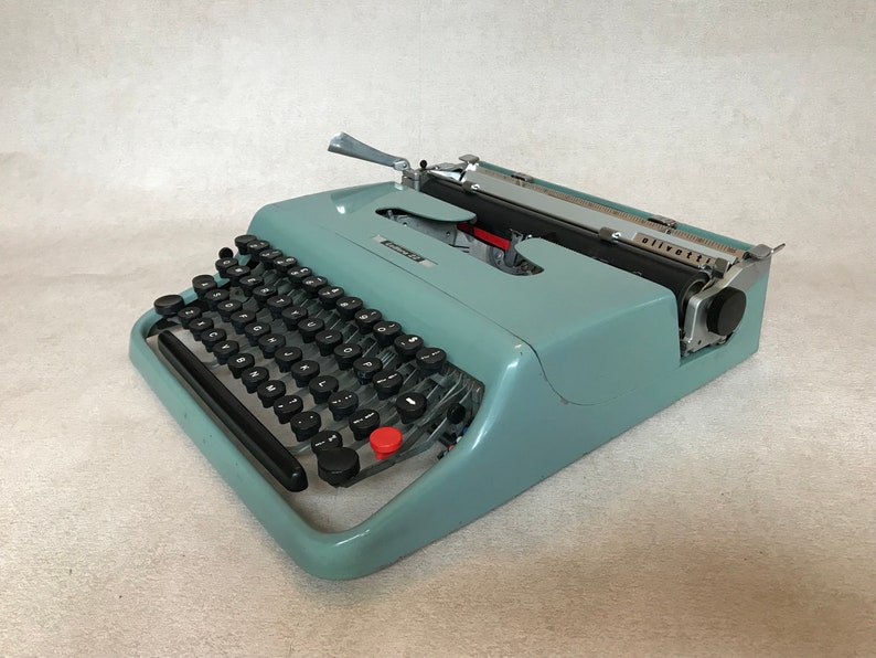 Olivetti Lettera 22 XS752941 máquina de escribir vintage, regalo de cumpleaños, regalo para escritores, regalo inusual, regalos para estudiantes, trabajo imagen 2