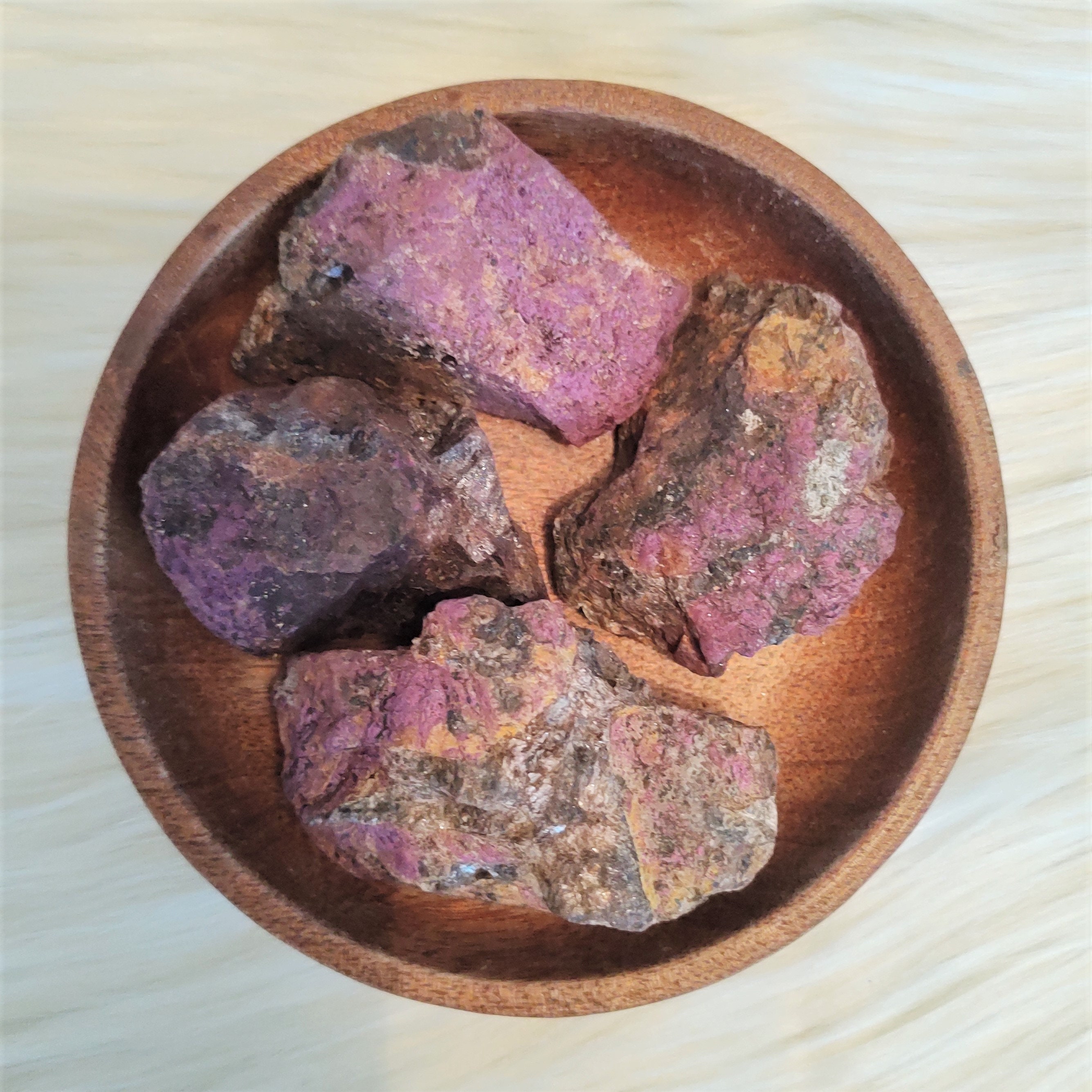 Purpurite - Pierre Brute Lithothérapie Pierres Naturelles