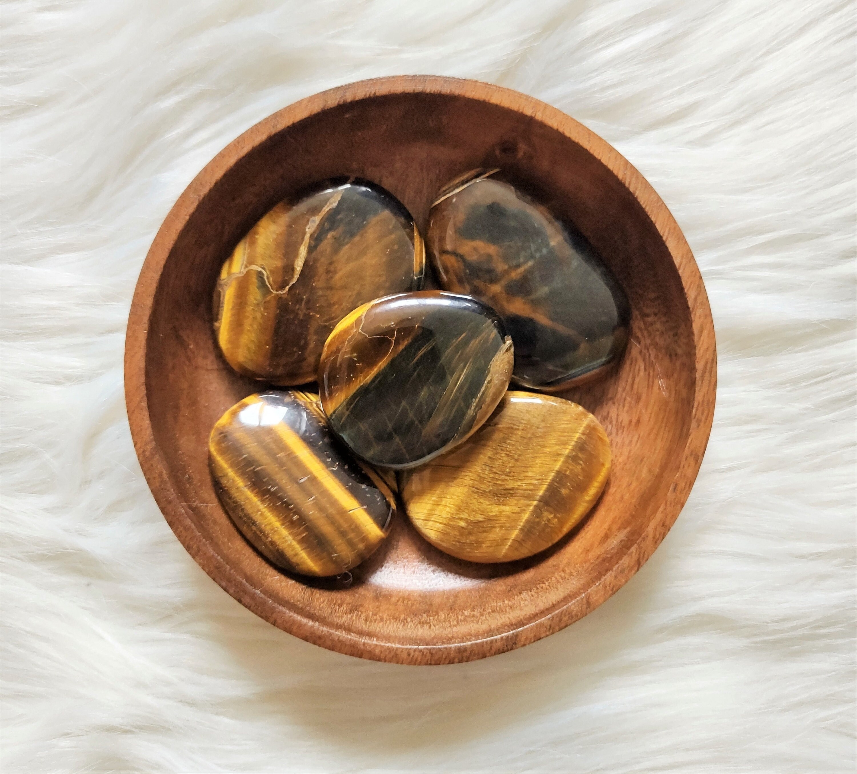 Œil de Tigre - Galet Lithothérapie Pierres Naturelles