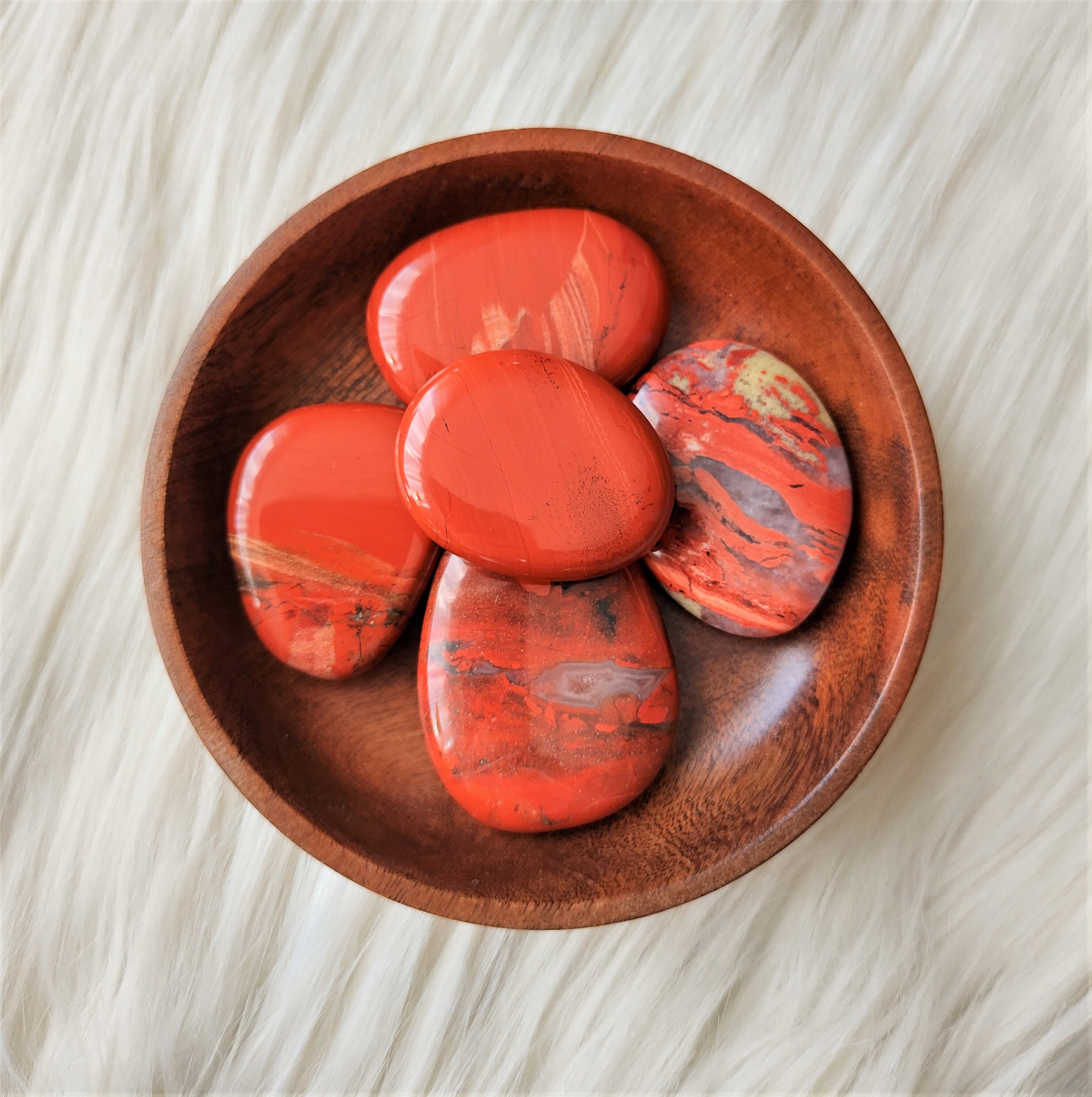 Jaspe Rouge - Galet Lithothérapie Pierres Naturelles