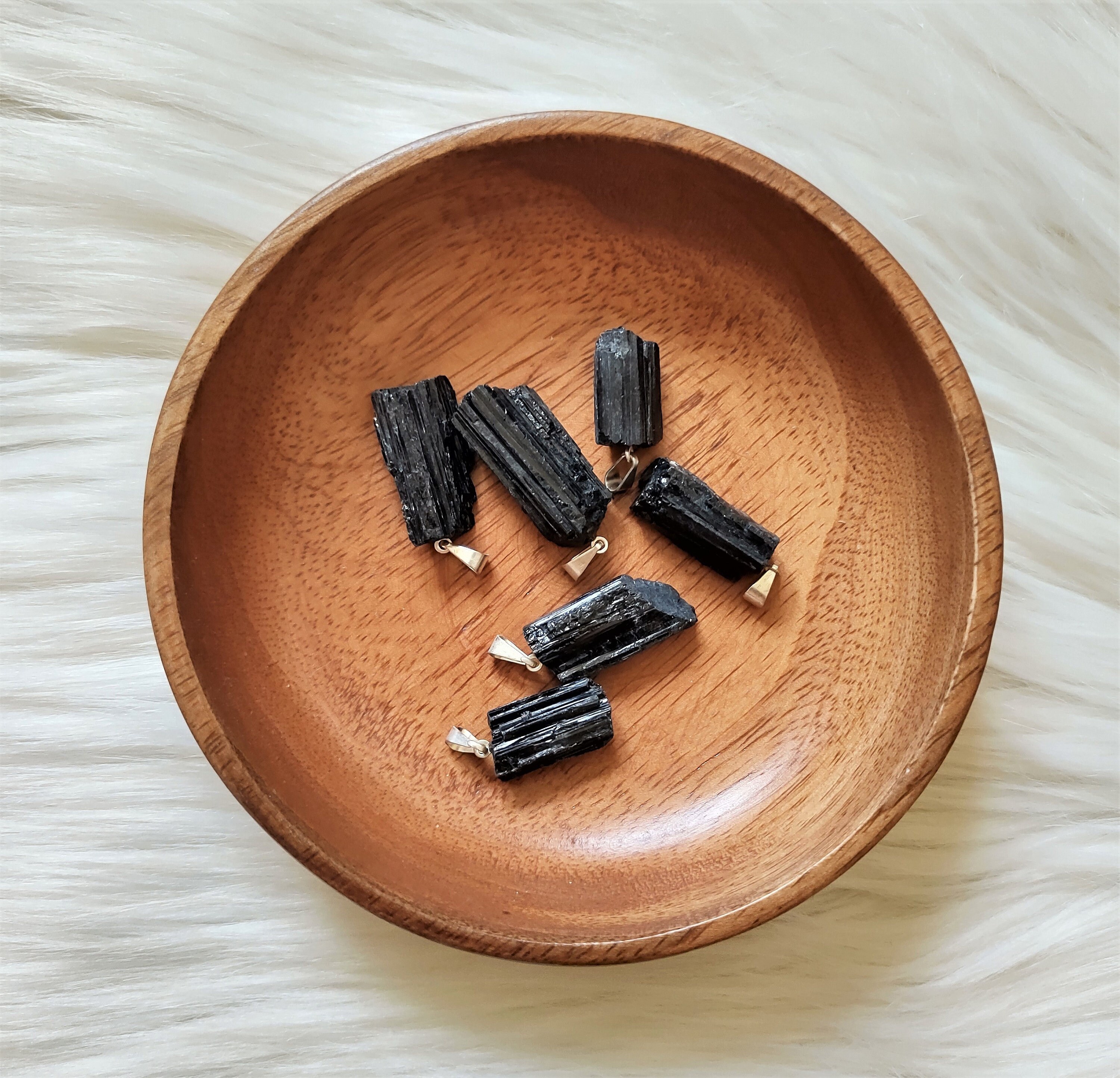 Tourmaline Noire - Pierre Pendentif Lithothérapie Pierres Naturelles