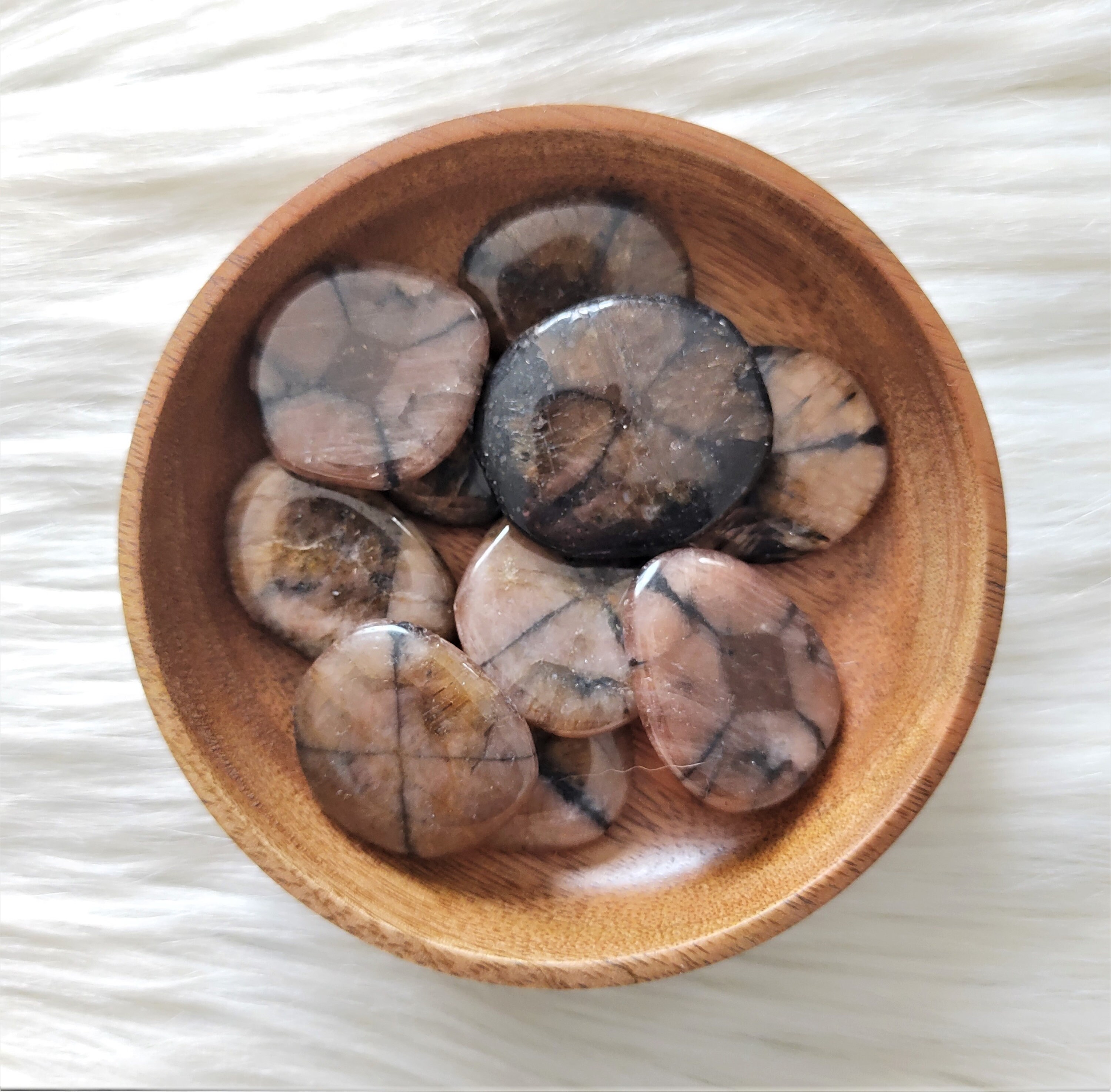 Chiastolite - Galet Lithothérapie Pierres Naturelles