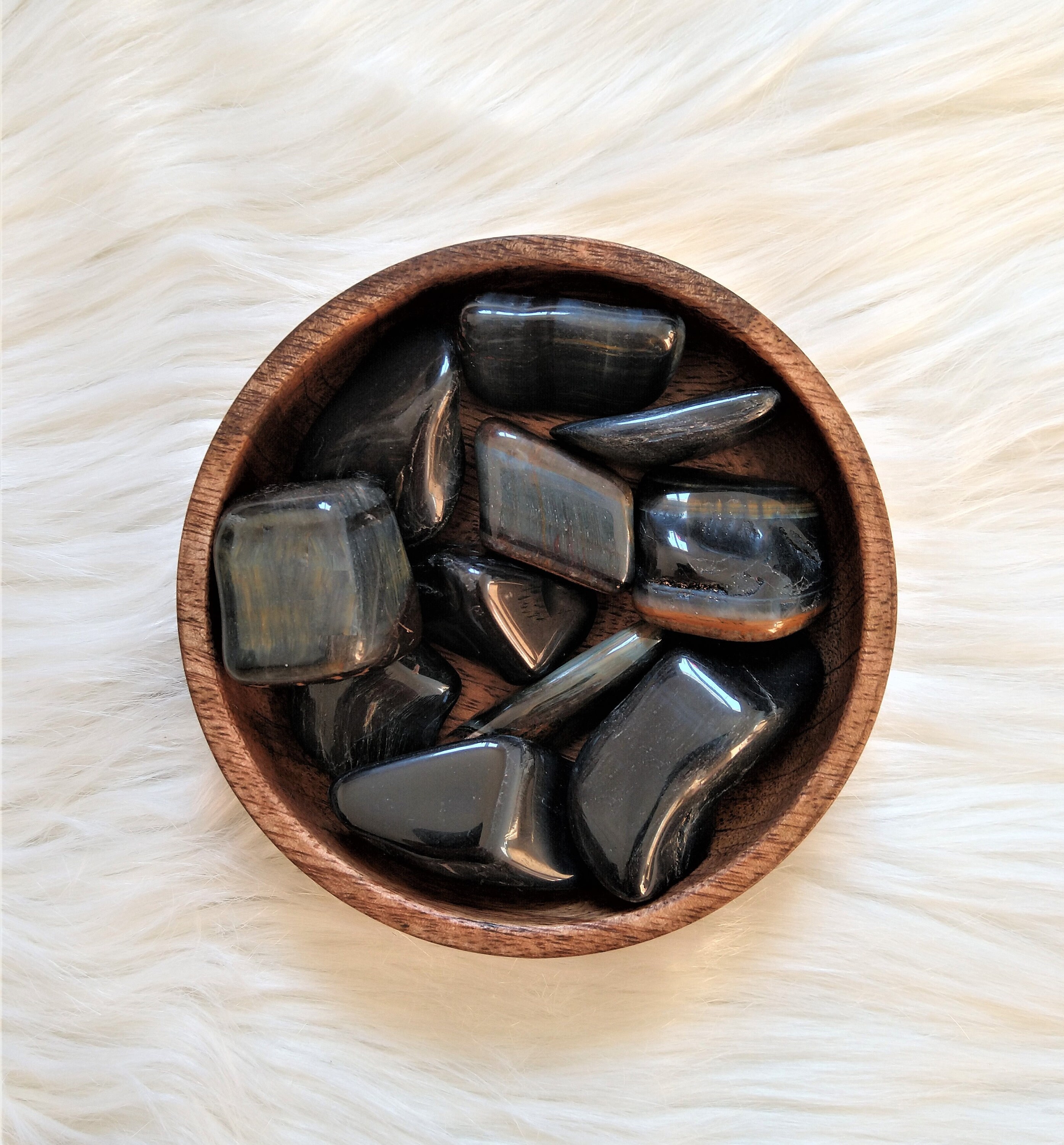 Œil de Faucon - Pierre Roulée Lithothérapie Pierres Naturelles