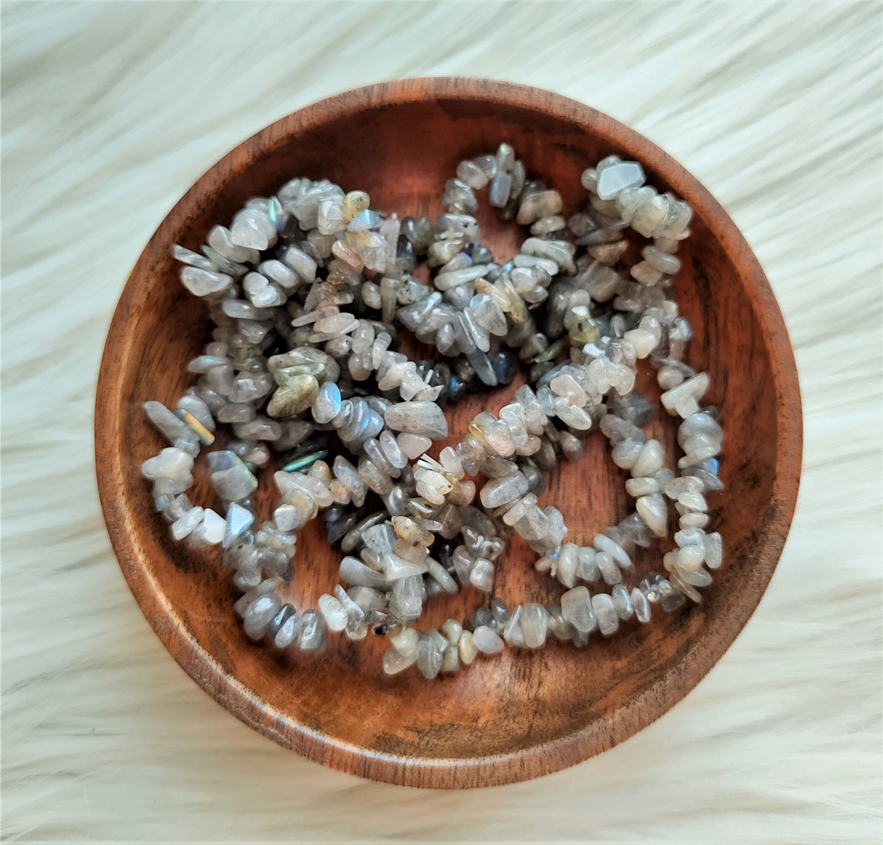Labradorite - Bracelet Chips Lithothérapie Pierres Naturelles