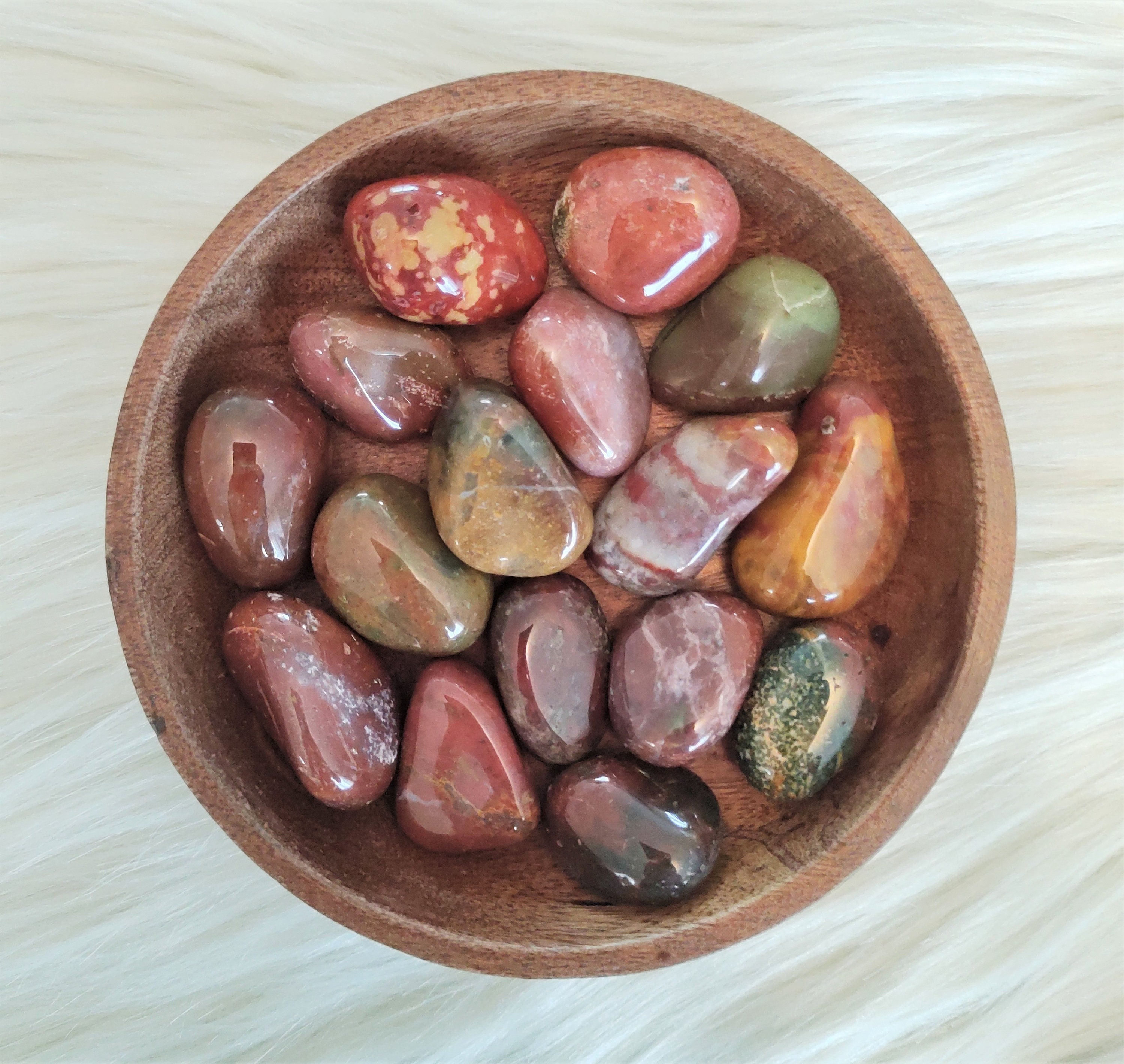 Jaspe Fancy - Pierre Roulée Lithothérapie Pierres Naturelles