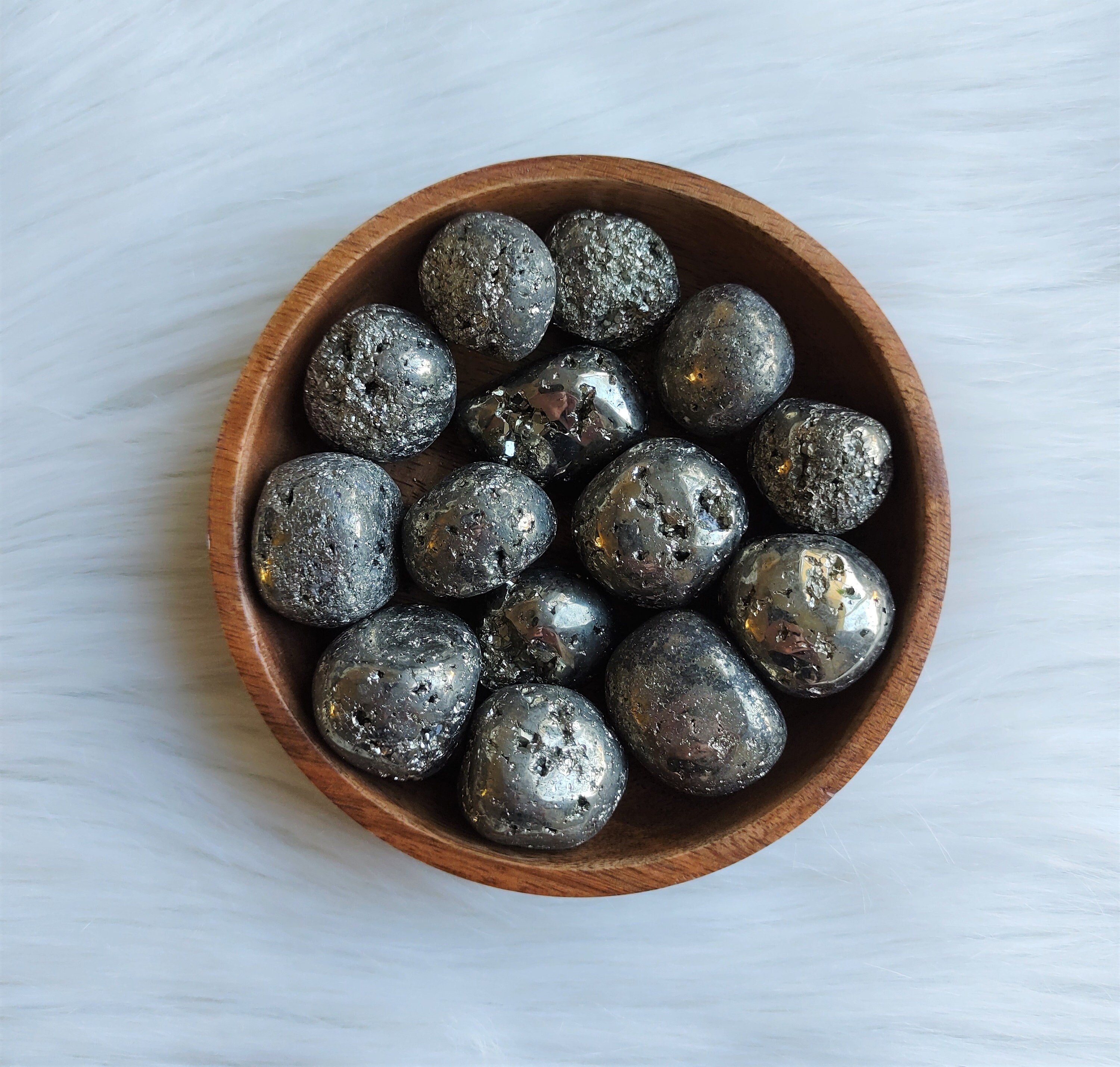 Pyrite - Pierre Roulée Lithothérapie Pierres Naturelles