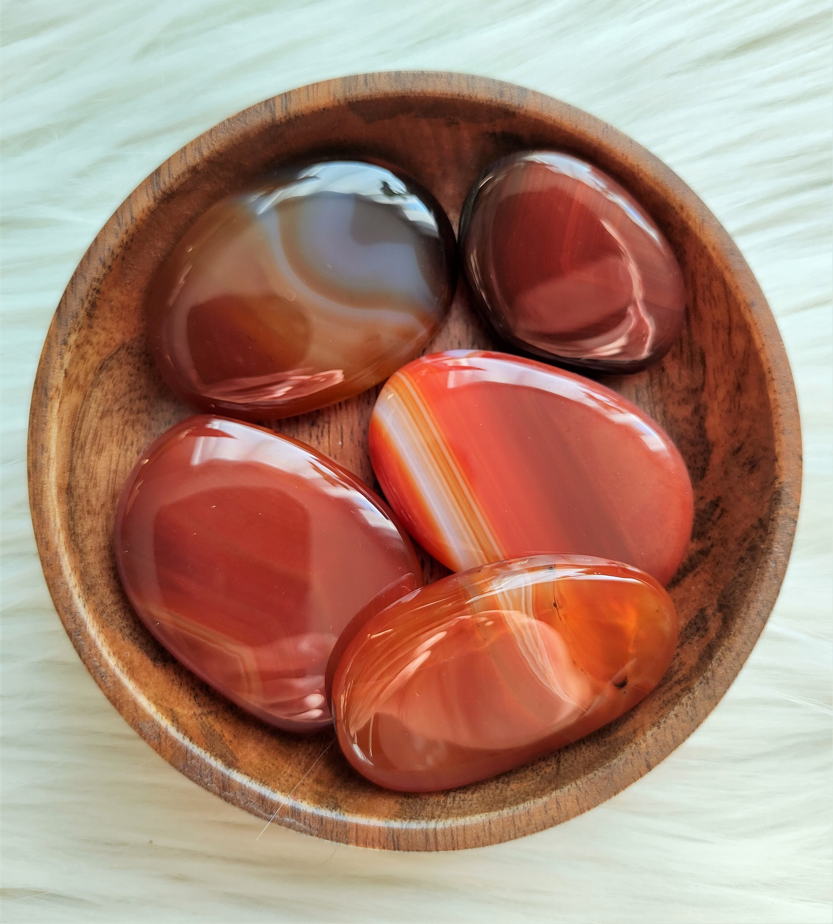 Cornaline - Galet Lithothérapie Pierres Naturelles