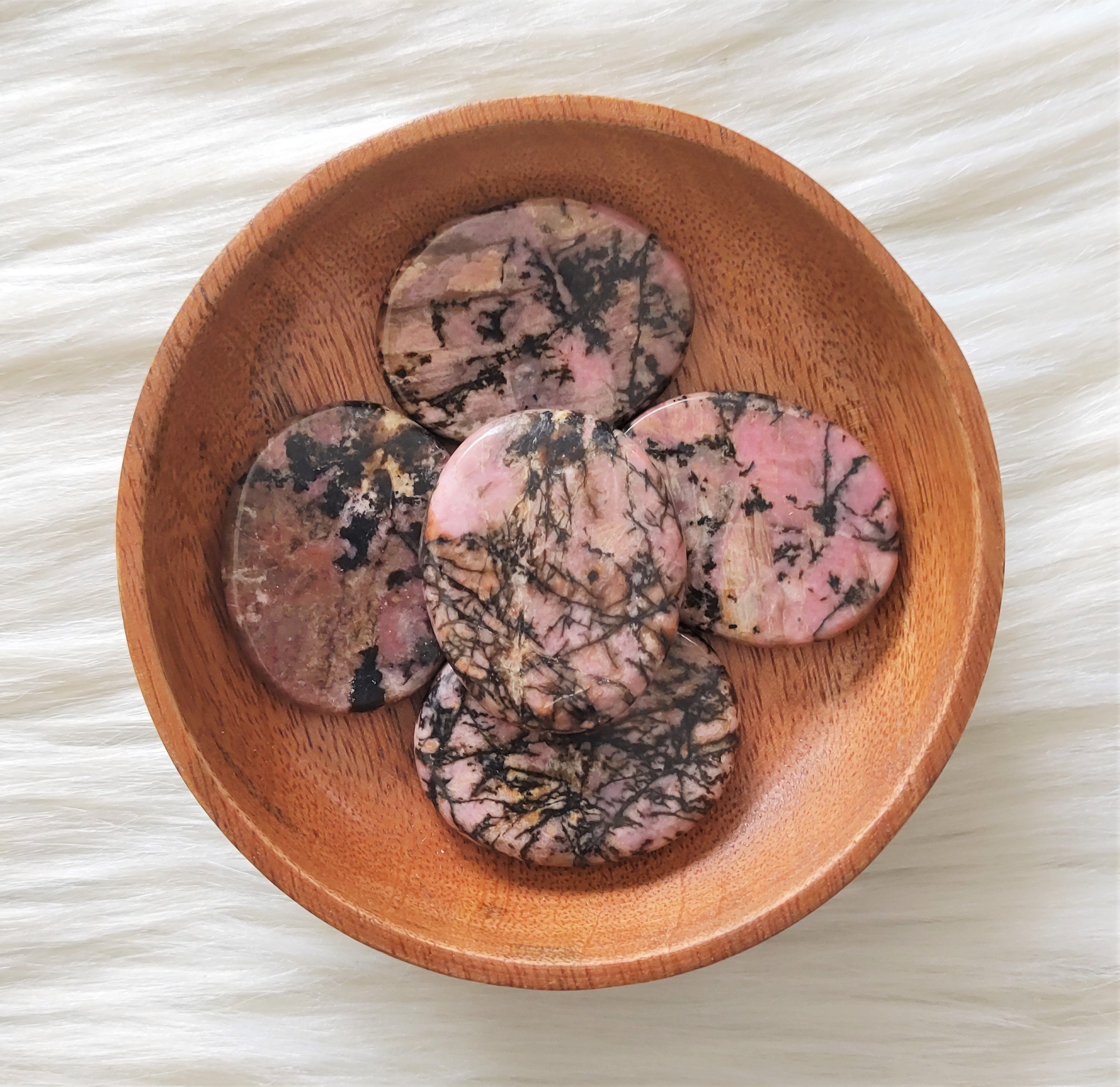 Rhodonite - Galet Lithothérapie Pierres Naturelles