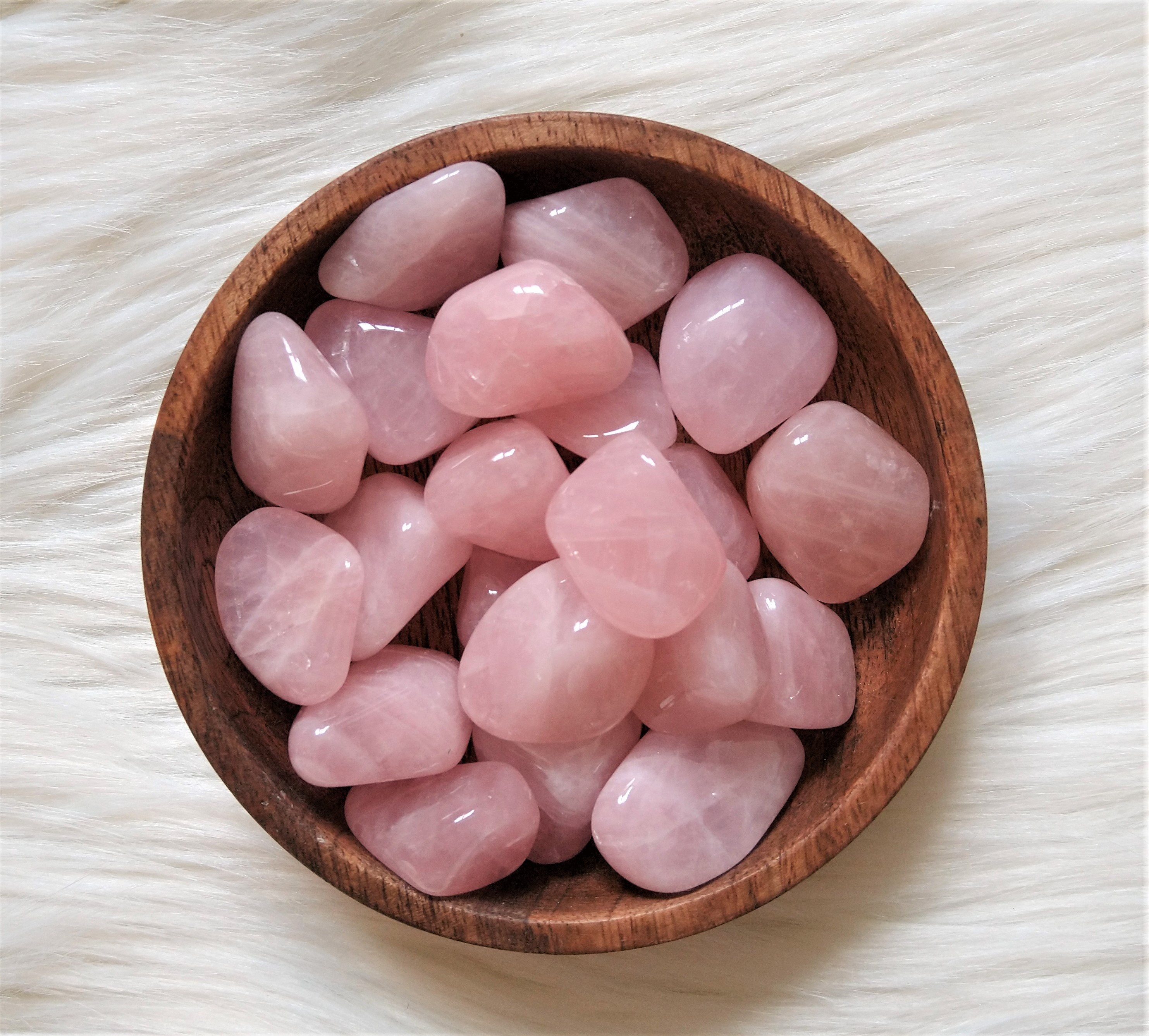 Quartz Rose - Pierre Roulée Lithothérapie Pierres Naturelles