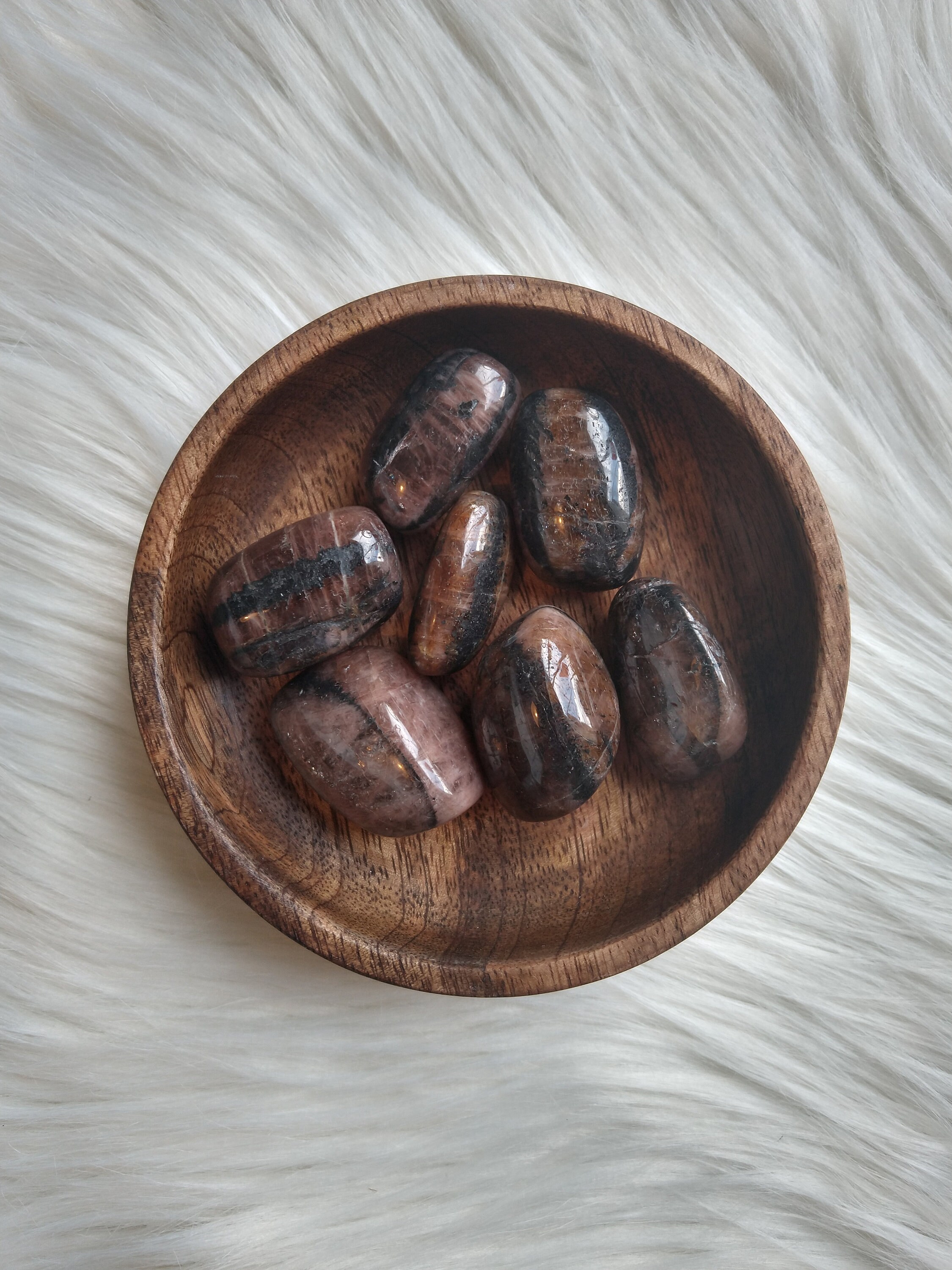 Chiastolite - Pierre Roulée Lithothérapie Pierres Naturelles