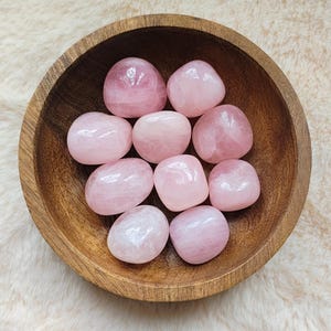 Rose Quartz - Tumbled Stone - Lithotherapy - Natural Stones - Love - Acceptance - Transformation - Calming - Clarity of Mind