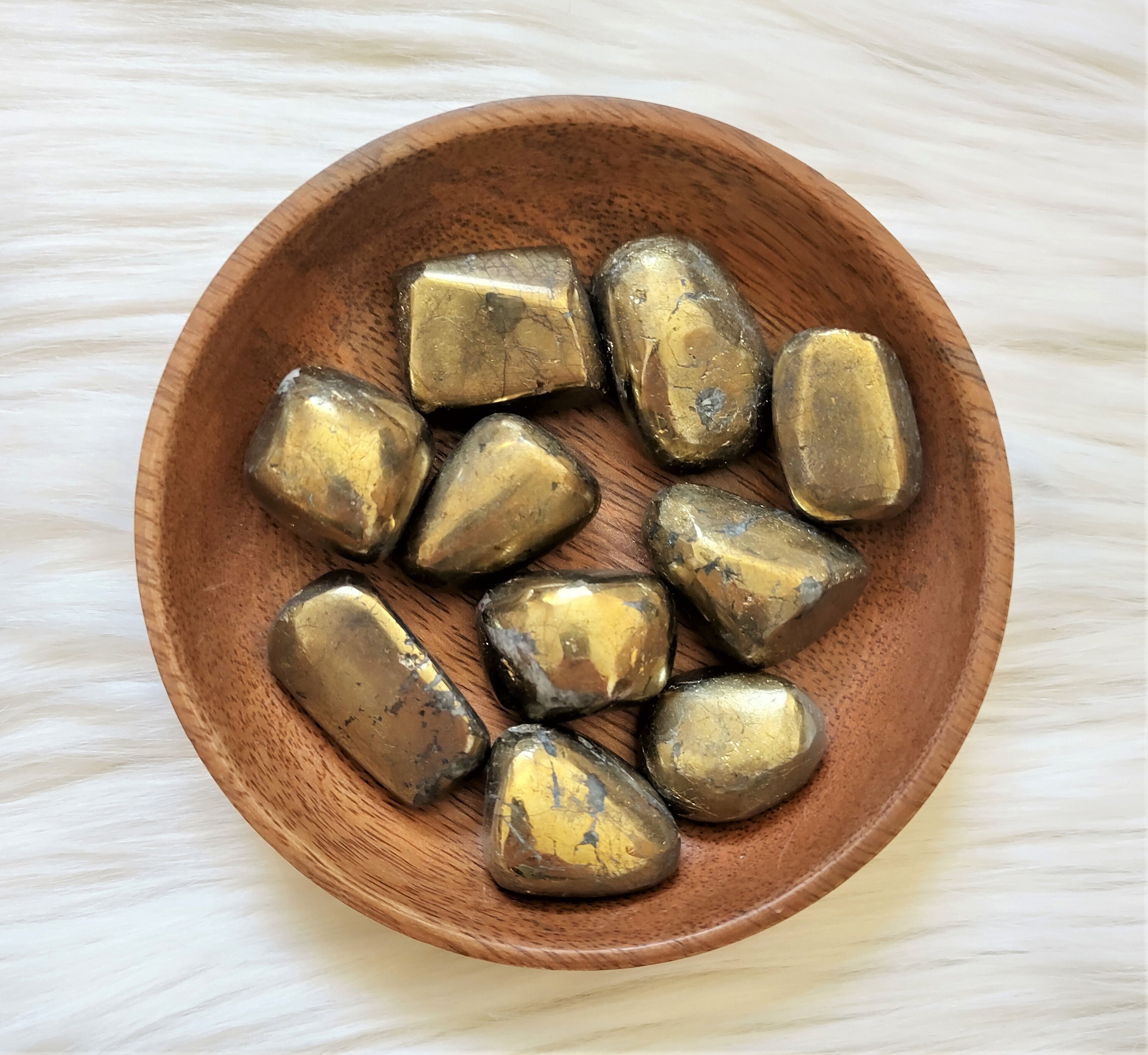 Chalcopyrite - Pierre Roulée Lithothérapie Pierres Naturelles