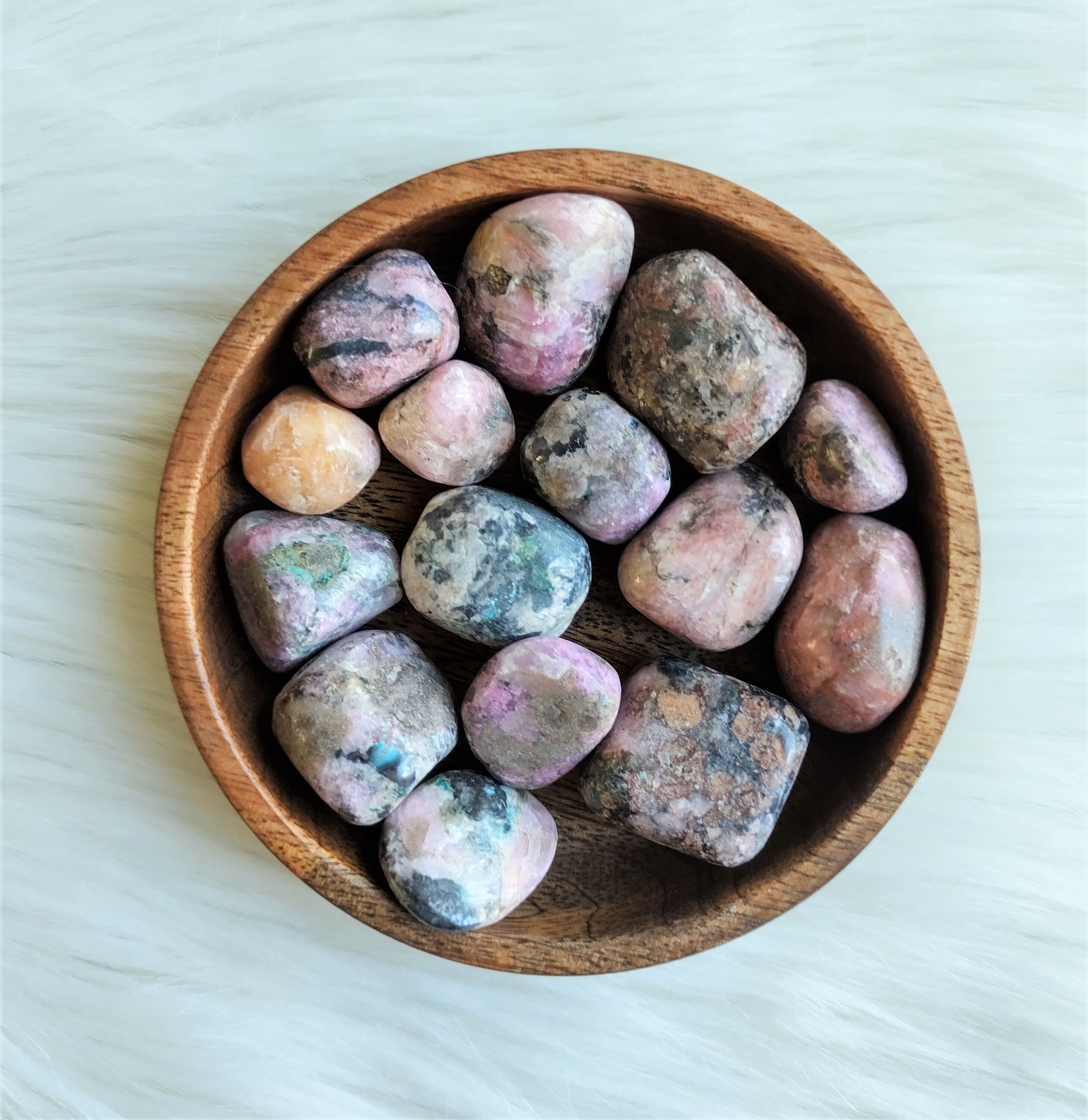 Cobaltocalcite - Pierre Roulée Lithothérapie Pierres Naturelles