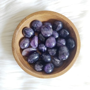 Amethyst - Rolled Stone - Lithotherapy - Natural Stones