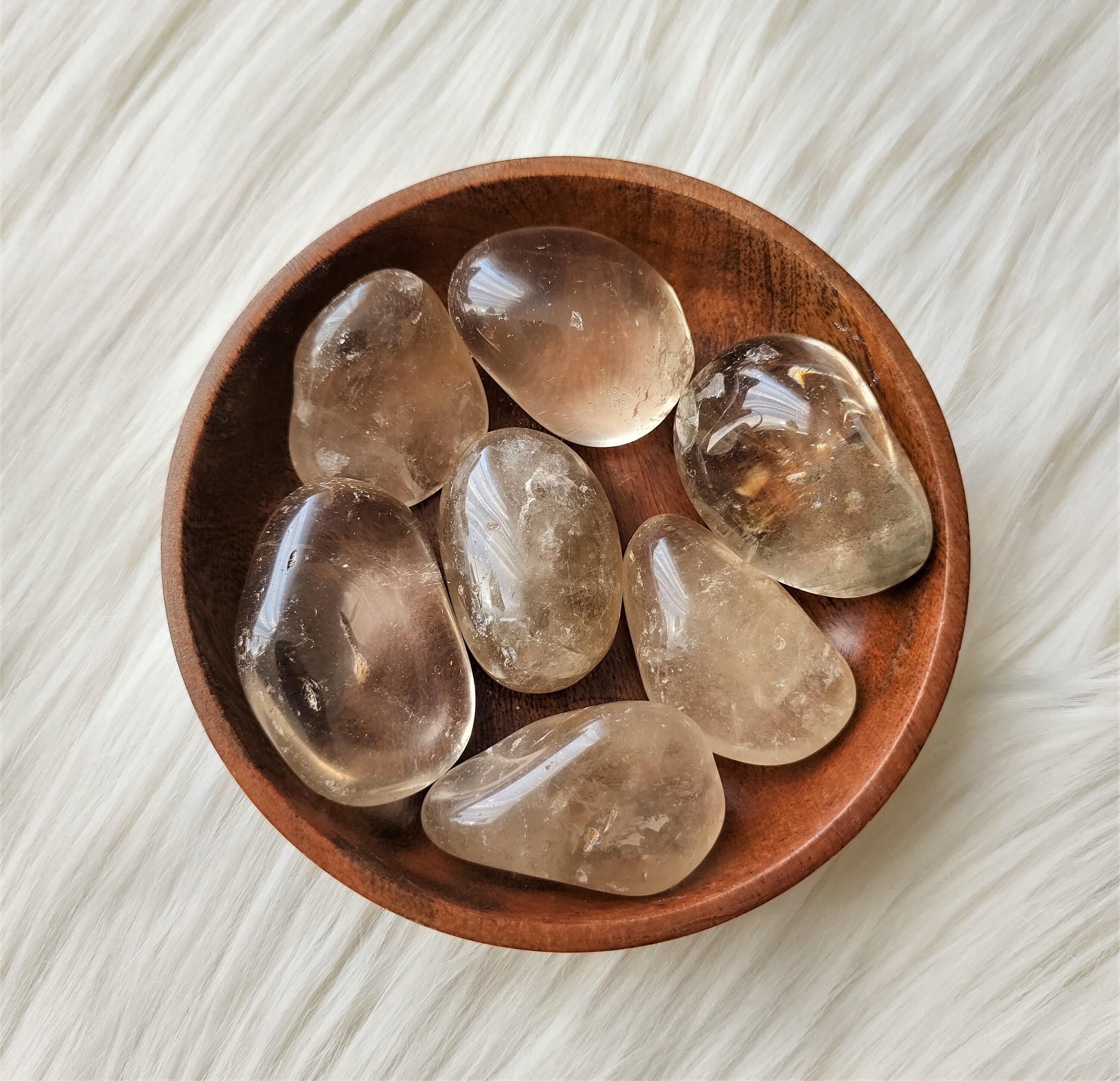 Citrine Naturelle - Pierre Roulée Lithothérapie Pierres Naturelles