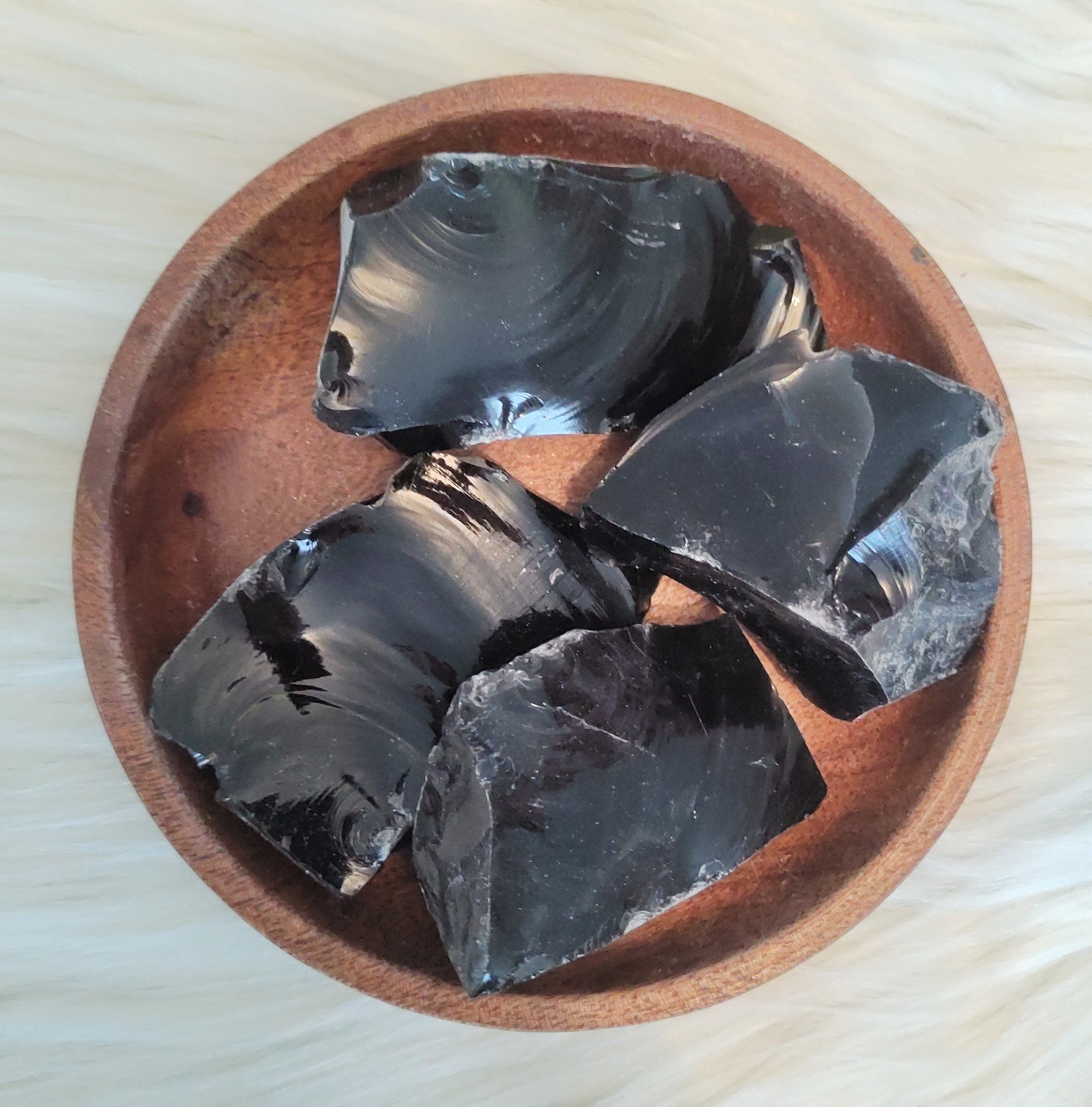 Obsidienne Œil Céleste - Pierre Brute Lithothérapie Pierres Naturelles