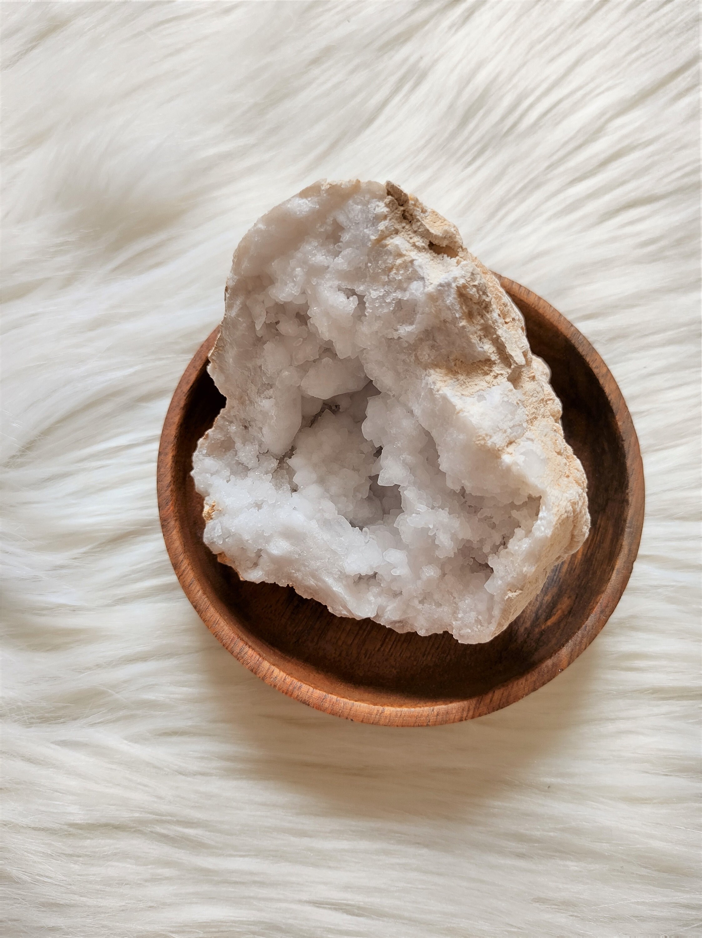 Géode de Quartz | Moitié - Pierre Brute Lithothérapie Pierres Naturelles