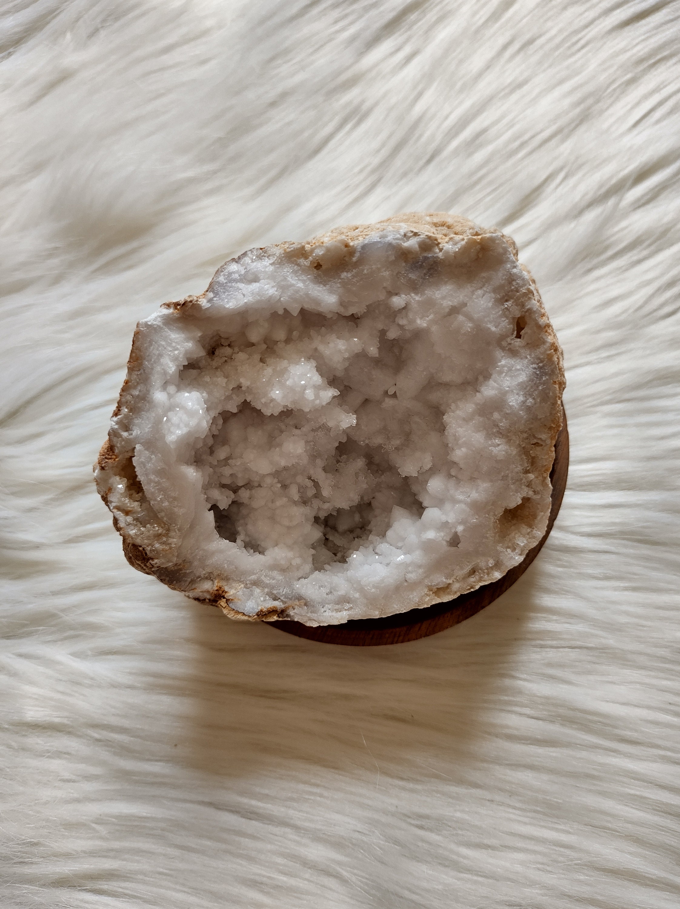 Géode de Quartz | Moitié - Pierre Brute Lithothérapie Pierres Naturelles