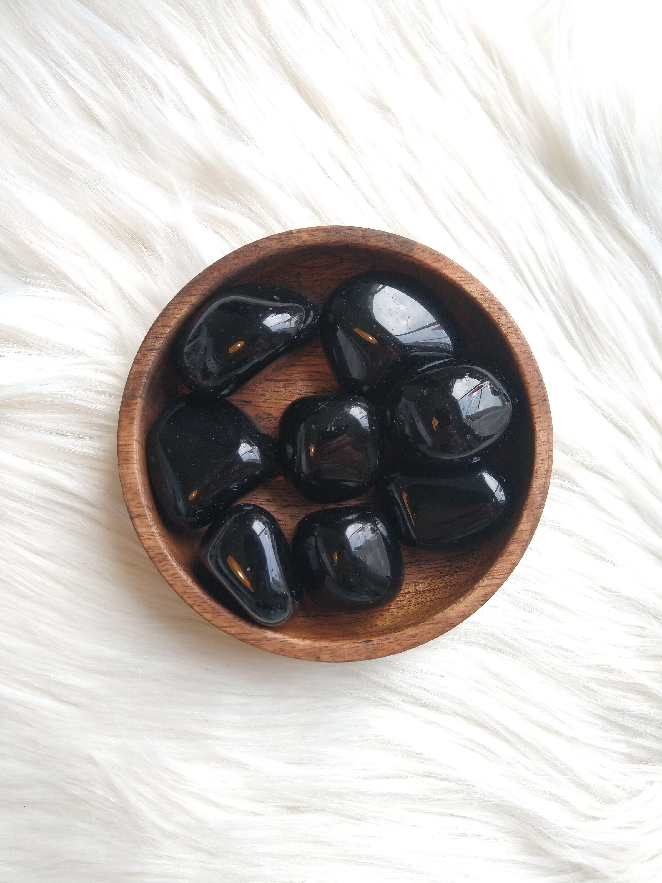 Obsidienne Noire - Pierre Roulée Lithothérapie Pierres Naturelles