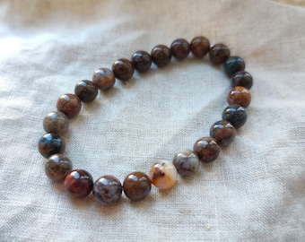 Pietersite - 8mm Bracelet - Lithotherapy - Natural Stones - Concentration - Determination - Desires - Transformation - Potential
