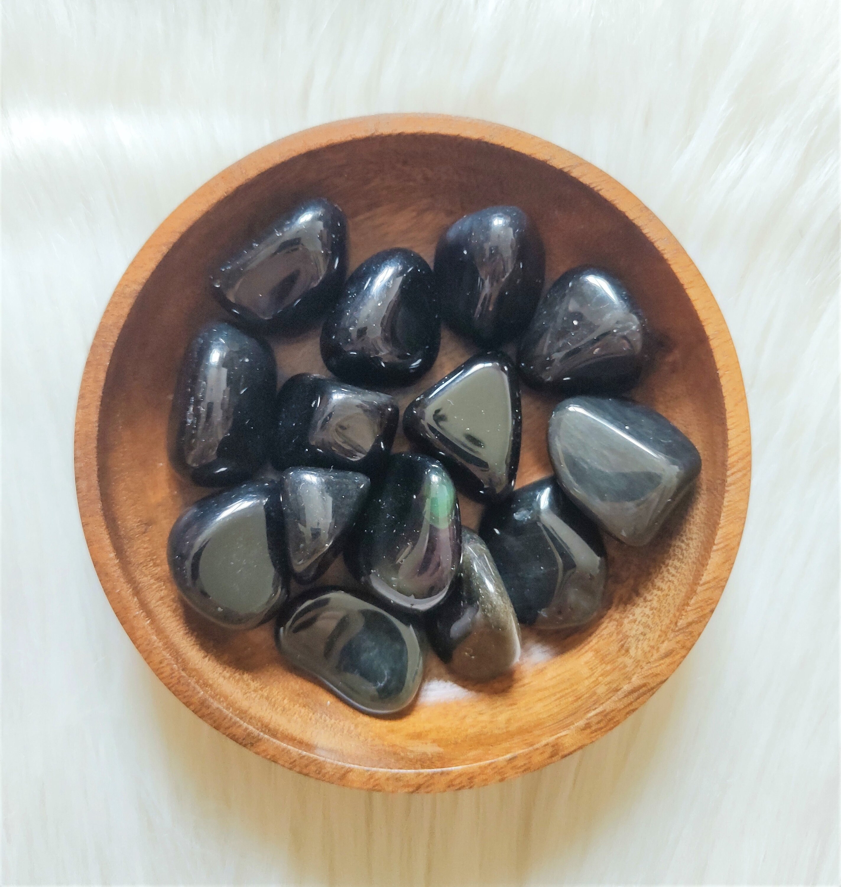 Obsidienne Œil Céleste - Pierre Roulée Lithothérapie Pierres Naturelles