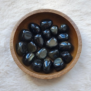 Golden Obsidian - Tumbled Stone - Lithotherapy - Natural Stones - Healing - Positivity - Acceptance - Inner Peace - Ego - Clarity