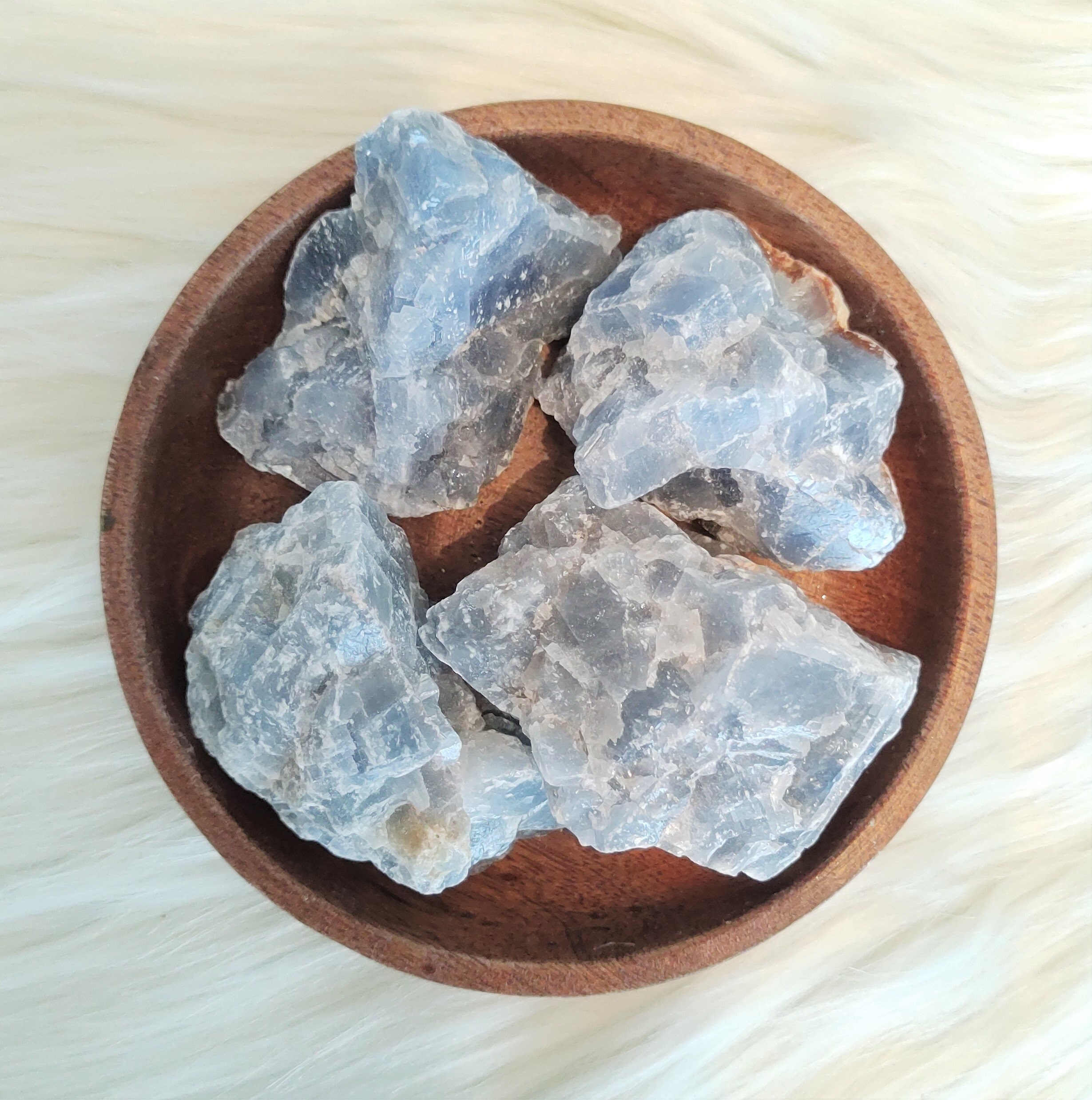 Calcite Bleue - Pierre Brute Lithothérapie Pierres Naturelles