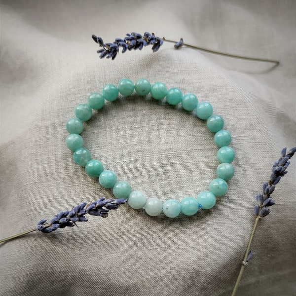 Amazonite - Bracelet 8mm - Lithotherapy - Natural Stones