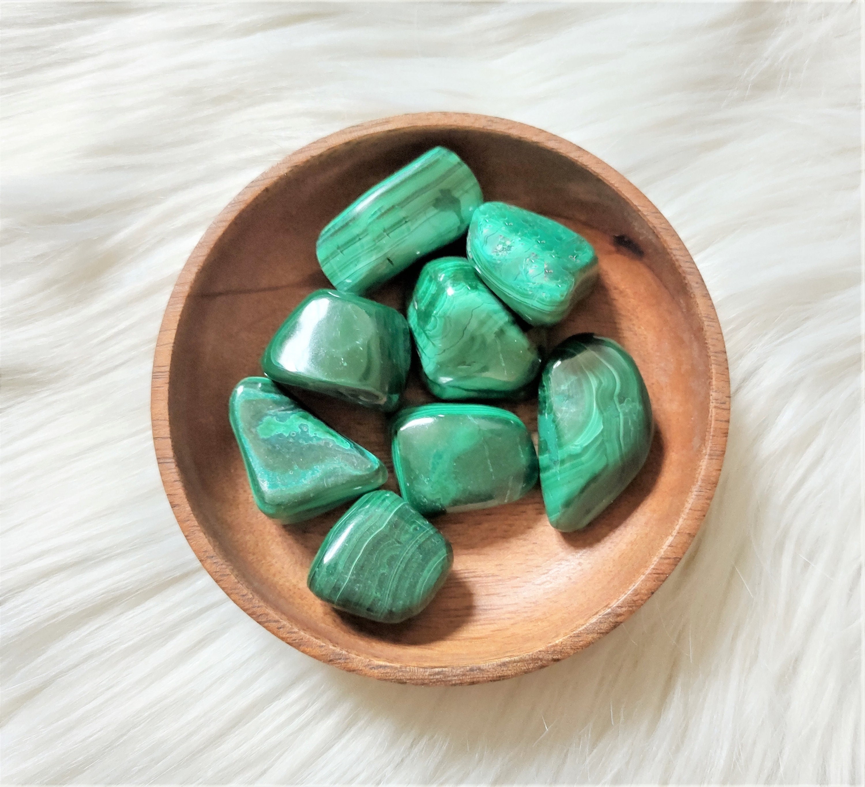 Malachite - Pierre Roulée Lithothérapie Pierres Naturelles