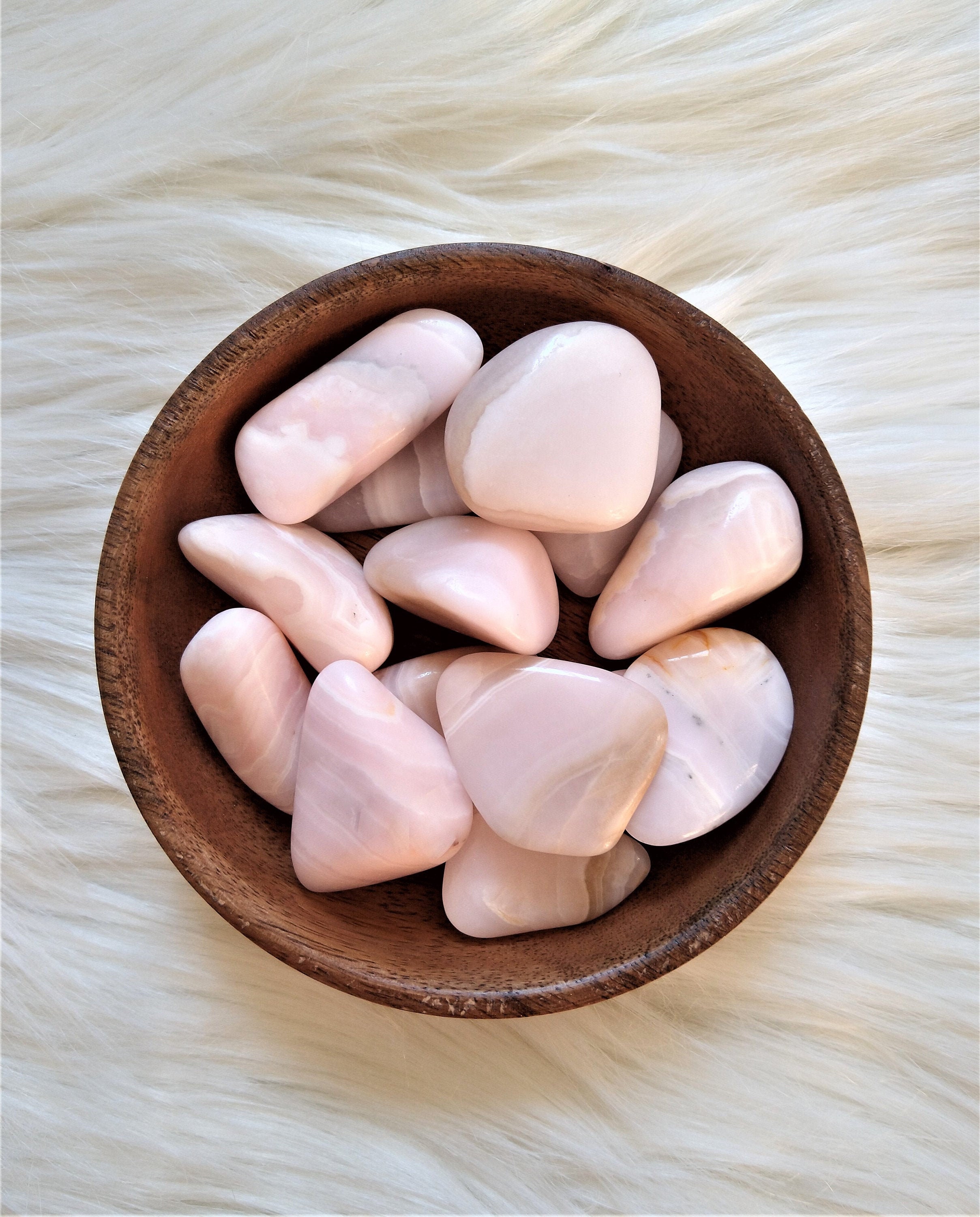 Manganocalcite - Pierre Roulée Lithothérapie Pierres Naturelles