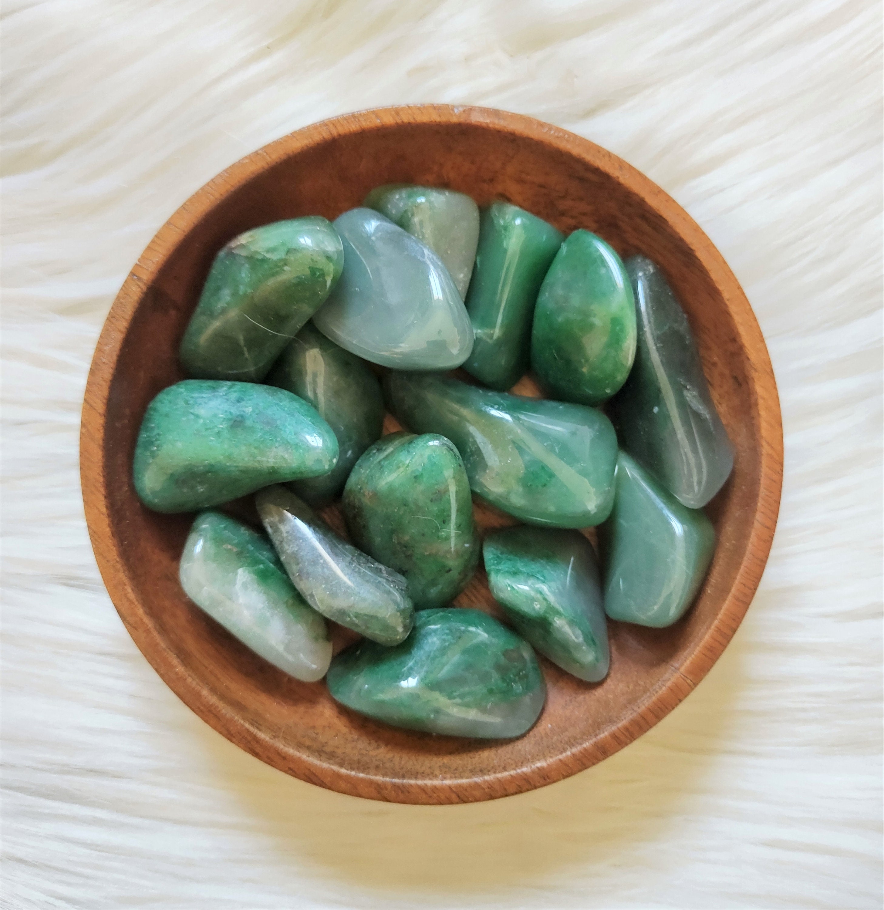 Calcédoine Verte - Pierre Roulée Lithothérapie Pierres Naturelles