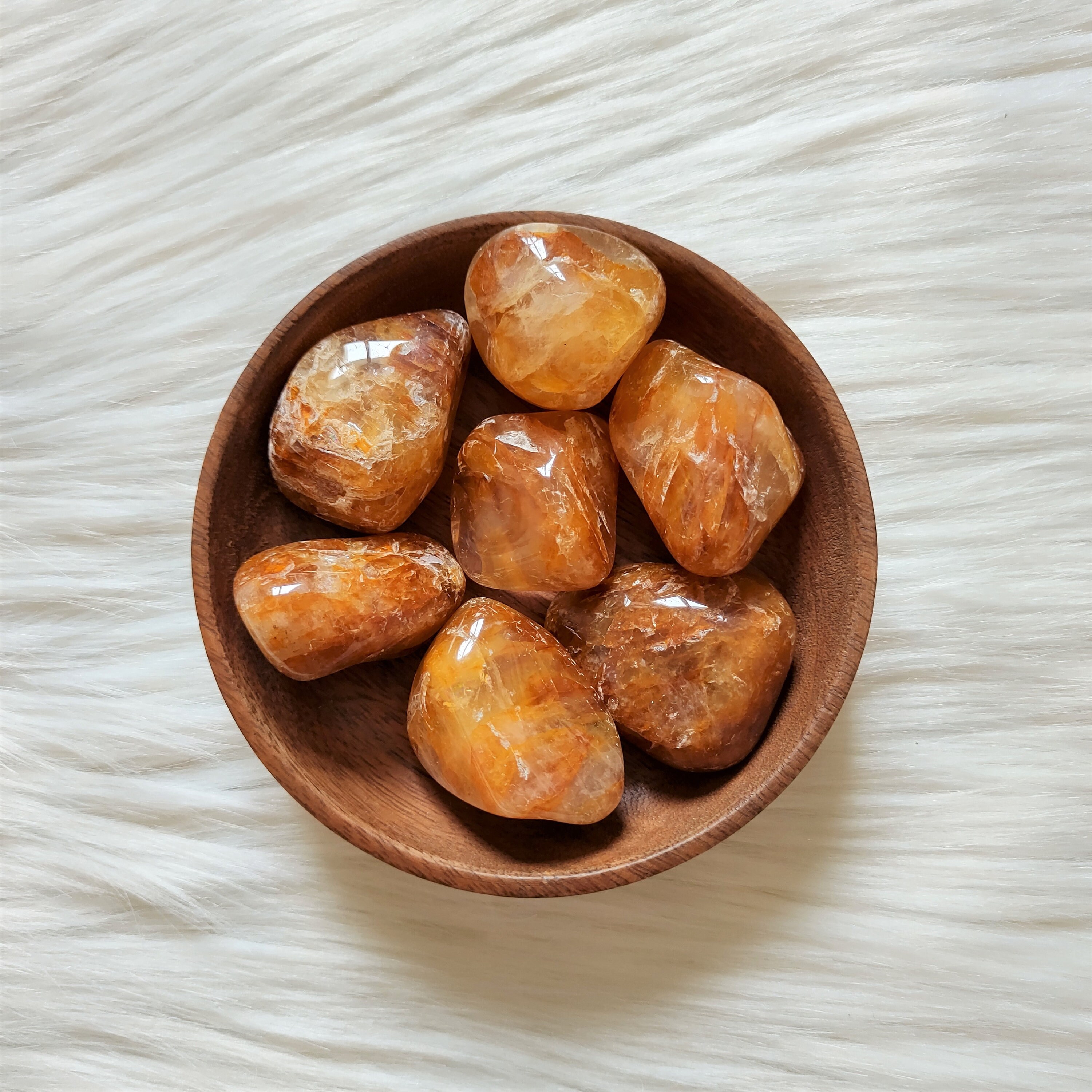 Quartz Hématoïde - Pierre Roulée Lithothérapie Pierres Naturelles