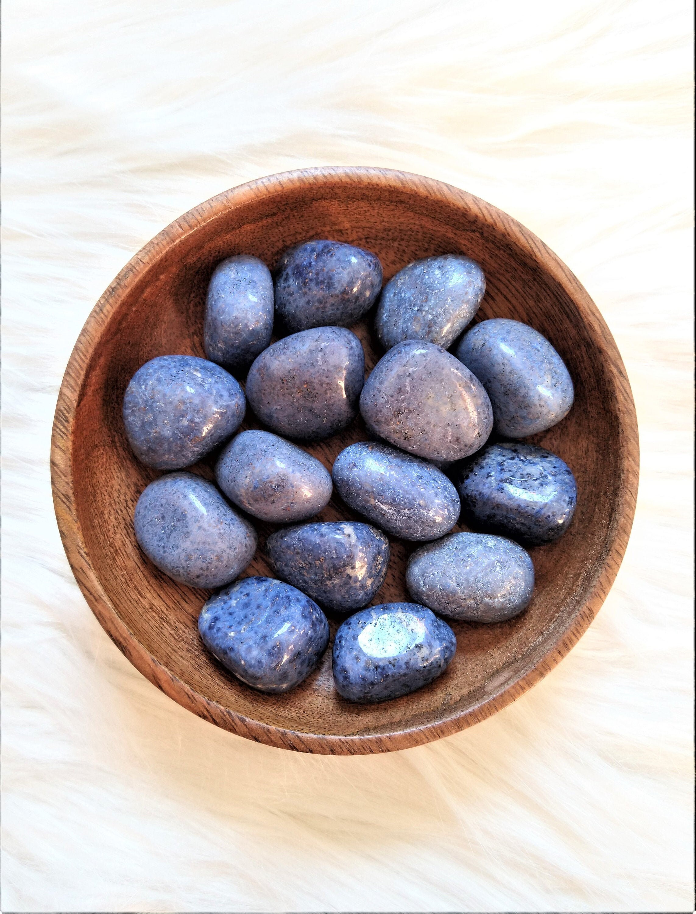 Dumortiérite - Pierre Roulée Lithothérapie Pierres Naturelles