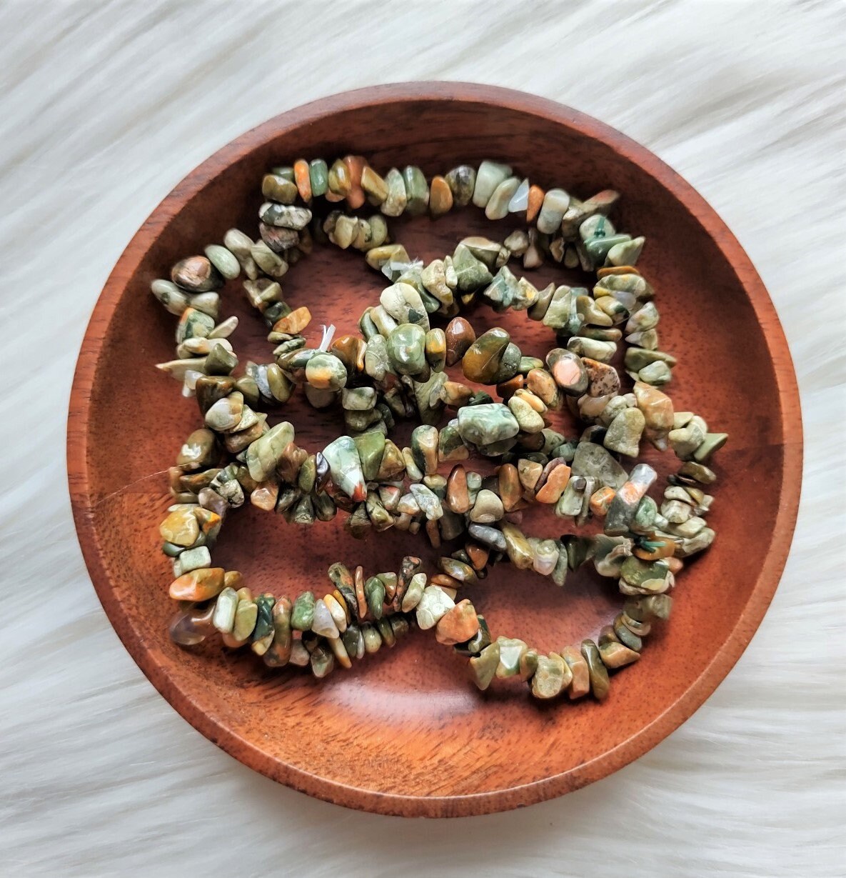 Rhyolite - Bracelet Chips Lithothérapie Pierres Naturelles