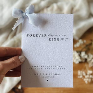 Personalised Engagement Card, Newly Engaged Card, You&#39;re Engaged Couple Card, Congratulations Card, On Your Engagement Card