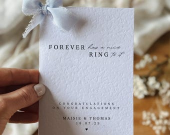 Gepersonaliseerde verlovingskaart, pas verloofde kaart, kaart verloofd stel, kaart gefeliciteerd, op je verlovingskaart