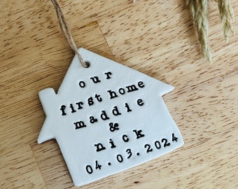 Personalised First Home Keepsake, New Home Gift, Housewarming Present