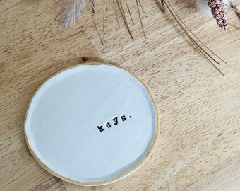 Personalised Key Dish, Decorative Key Tray, Key Holder, Key Bowl, New Home Gift, Housewarming Gift, Moving Present, Personalised Dish