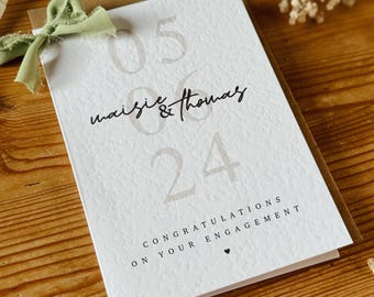 Personalised Engagement Card, Newly Engaged Card, You're Engaged Couple Card, Congratulations Card, On Your Engagement Card