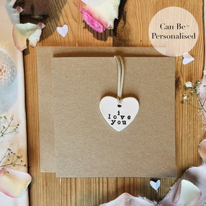 Tarjeta personalizada del Día de San Valentín, Mi pieza perdida, Parejas, Tarjetas de amor, Tarjeta romántica, Tarjeta de regalo de San Valentín de recuerdo del corazón de arcilla, Regalo del corazón