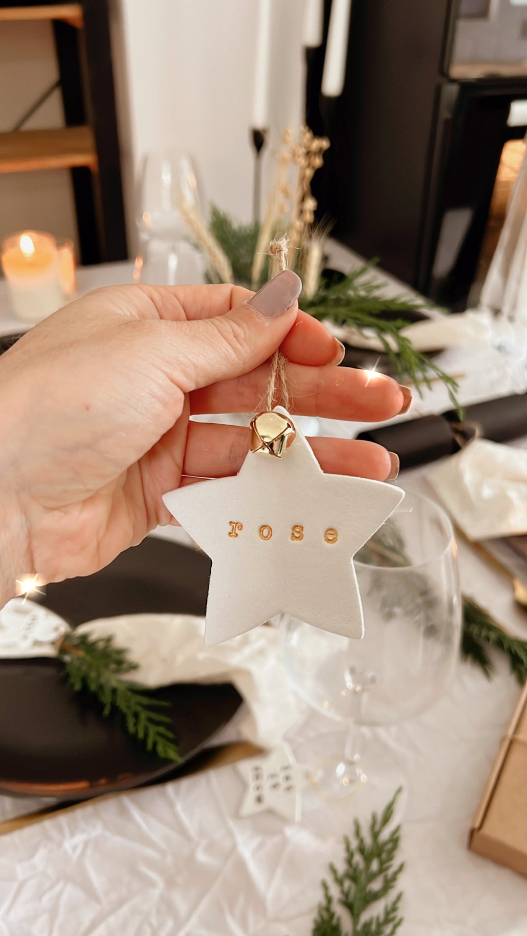 Name Xmas Tree Decoration, Personalised Christmas Tree Decoration, Tree