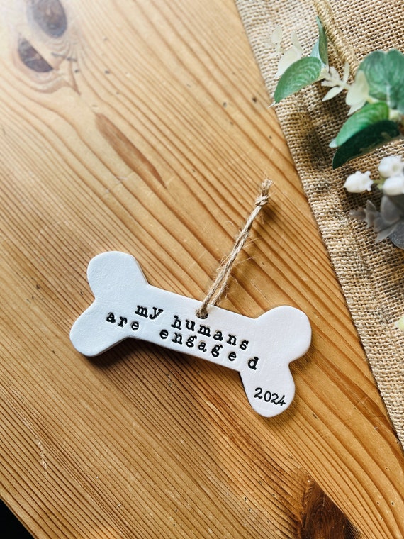 My Humans Are Engaged, Personalised Engagement Gift, Engagement Keepsake, Newly Engaged Gift, Engagement Present, Engaged Ornament, Bauble