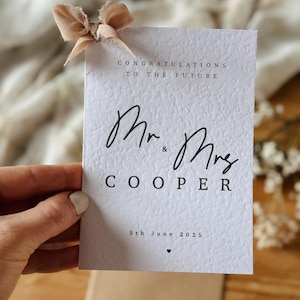 パーソナライズされた婚約カード、婚約カード、婚約カップルカード、お祝いカード、婚約カード