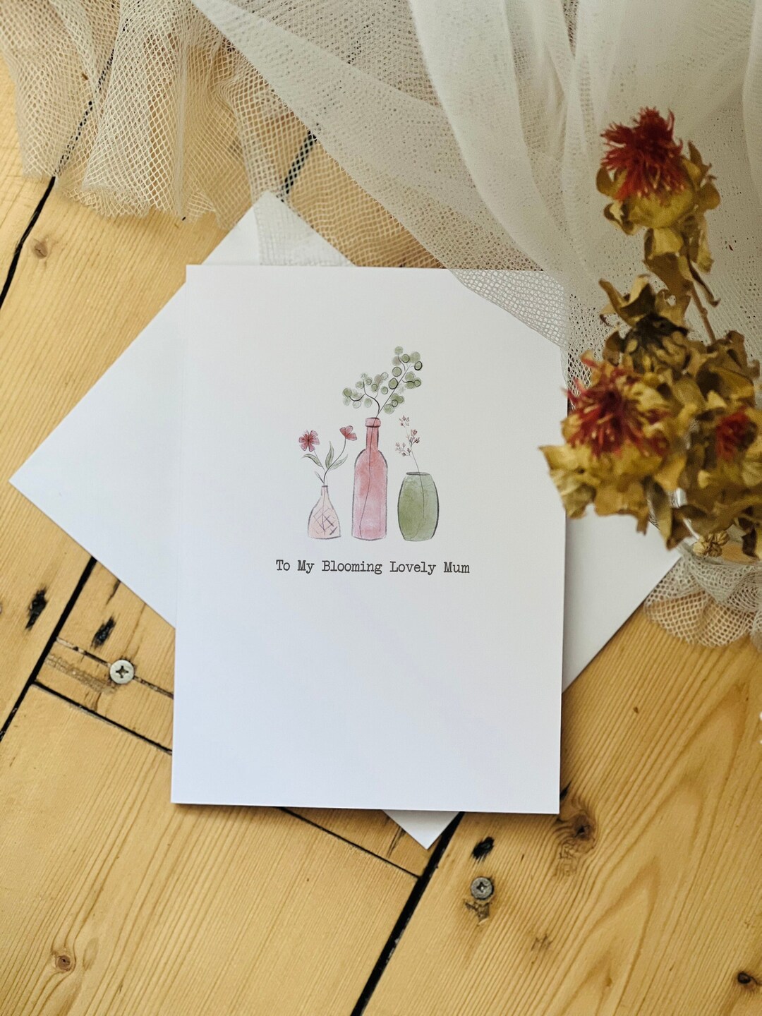 Blooming Lovely Mum Mother's Day Card - Mothers Day Card - Happy Mother ...