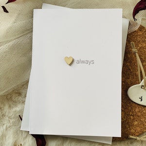 Valentijnsdag kaart - kaart voor koppels - houten hartkaarten - liefdeskaarten - vriendin - vriend - Valentijnsdag cadeaukaart - romantische kaart