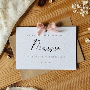 Cartes de proposition de demoiselle d'honneur personnalisées, Serez-vous ma demoiselle d'honneur, Papeterie de mariage, Cadeau de demoiselle d'honneur, Carte postale de proposition de mariage