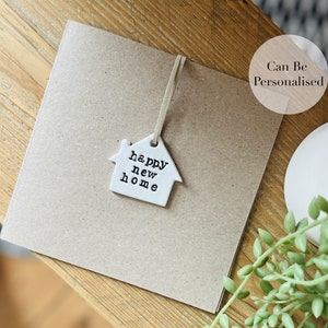 Clay Keepsake Nuova carta per la casa - Carta personalizzata - Nuove carte per la casa - Carte per l'inaugurazione della casa - Carte in movimento - Regali di carte - Carta della nuova casa