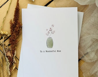 Mamá Maravillosa - Tarjeta del Día de las Madres Felices - Tarjeta del Día de las Madres - Tarjeta del Día de la Madre Feliz - Tarjeta de Madres Felices para mamá - Tarjeta Floral - Tarjeta de Flores