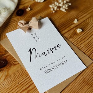 Cartes de proposition de demoiselle d'honneur personnalisées, Serez-vous ma demoiselle d'honneur, Papeterie de mariage, Cadeau de demoiselle d'honneur, Carte postale de proposition de mariage