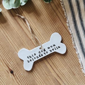 From The Dog Gift, This Human Belongs To, Personalised, Animal Lover, Pet Owner, Dog Mum Mothers Day, Pet Gift, Dog Lover, Gift from the Dog